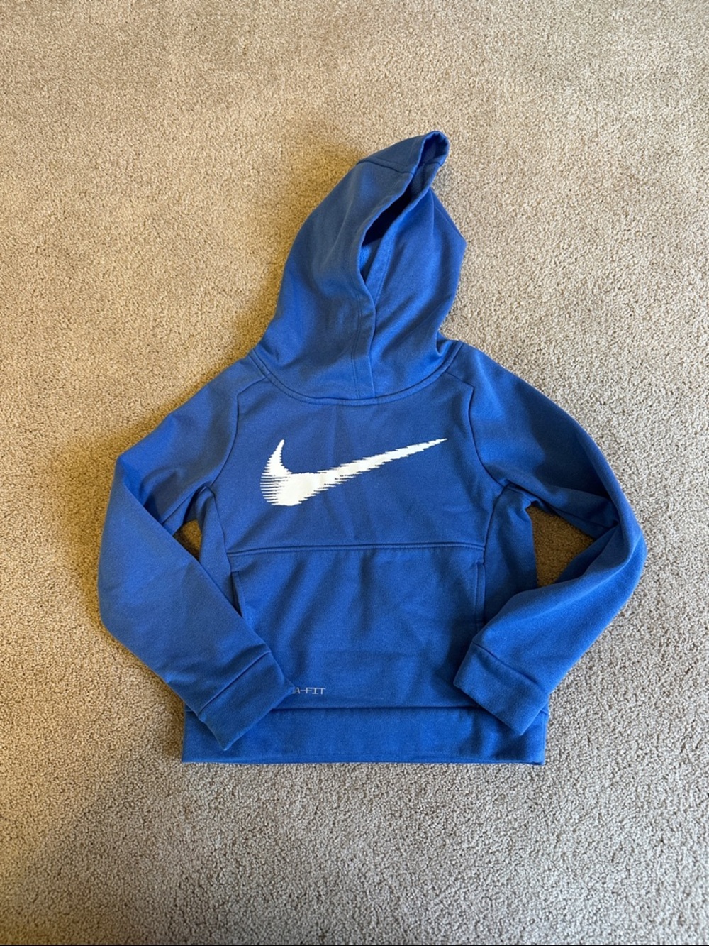 Nike Royal Blue Hoodie with White Swoosh